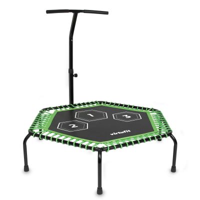 9. VIRTUFIT TRAMPOLINA FITNESS PRO Z UCHWYTEM - CZARNA - 127 CM
