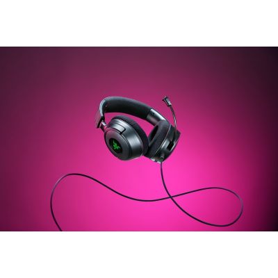 8. Zestaw słuchawkowy Razer Kraken V4 X Przewodowa Opaska na głowę Gaming USB Type-C / USB Type-A Czarny