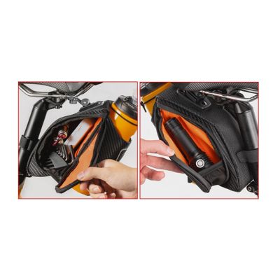 3. Rockbros torba podsiodłowa z uchwytem na bidon