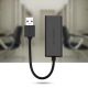 5. Ugreen zewnętrzna karta sieciowa RJ45 - USB 2.0 100 Mbps Ethernet czarny (CR110 20254)