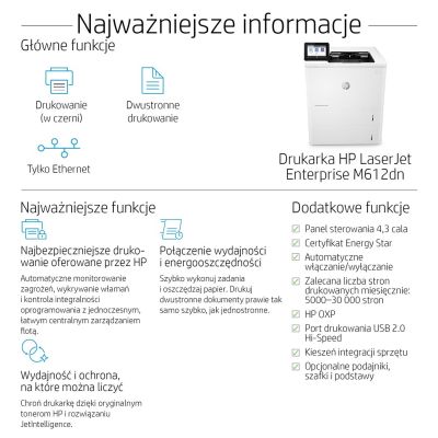 7. HP LaserJet Enterprise M612dn, Drukowanie, Drukowanie dwustronne