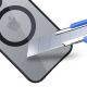 10. Etui 3mk Satin Armor MagCase z MagSafe na iPhone 16 Pro - przezroczyste z czarną ramką