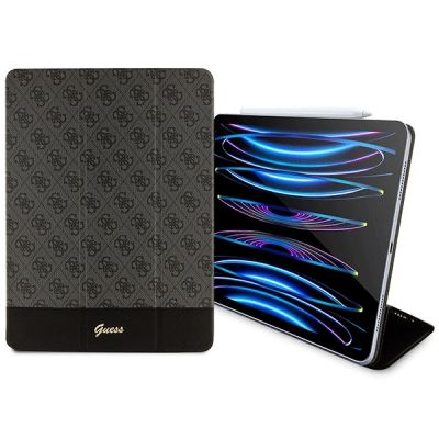 3. Etui Guess 4G Stripe Allover na iPad Pro 12.9" - czarne