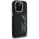 4. Etui Karl Lagerfeld FW Grained Signature Logo na iPhone 16 Pro - czarne