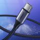 7. Kabel Ugreen US288 60125 USB-A / USB-C QC 3.0 3A 0.5m - szary