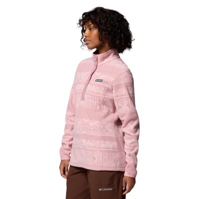 2. Columbia Benton Spring Printed 1/2 Snap 2085611659 Różowe L