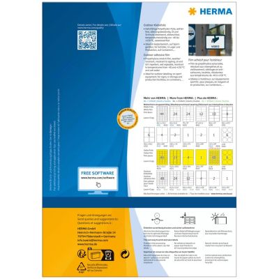 2. HERMA 9541 samoprzylepne etykiety Prostokąt Biały 80 szt.