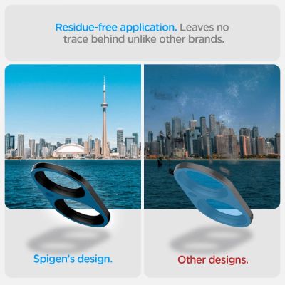 13. Szkło na aparat Spigen Optik GLAS.TR Camera Protector 2-PACK na iPhone 16 / 16 PLUS - czarne