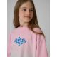 3. T-shirt loose z nadrukiem dziewczęcy 4F 4FJRSS26TTSHF4186-91A
