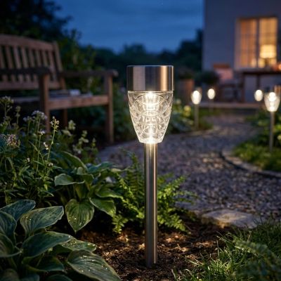 15. LAMPA SOLARNA 5,5X39,5CM PRYZMAT INOX