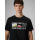 4. T-shirt regular z nadrukiem męski 4F 4FRSS26TTSHM3810-20S