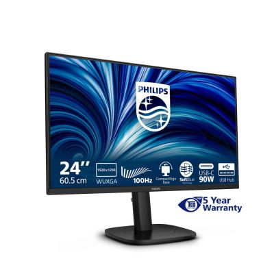 4. Philips 3000 series 24B2U3301D/00 monitor komputerowy 61,2 cm (24.1") 1920 x 1200 px WUXGA LCD Czarny