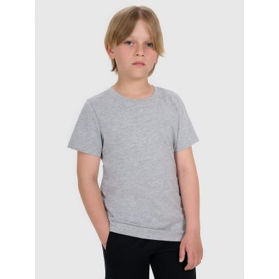 T-shirt regular gładki chłopięcy 4F 4FJRMM00TTSHM3254-25M
