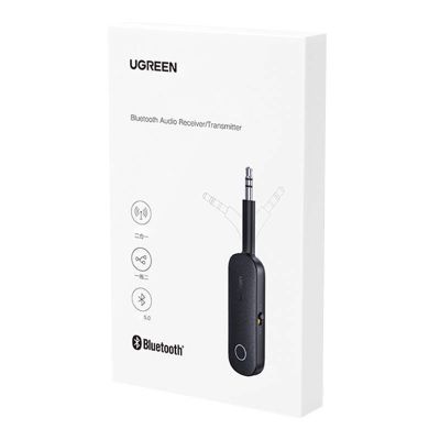 4. Ugreen odbiornik nadajnik bluetooth mini jack 3,5mm czarny (CM403)