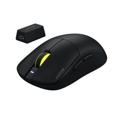 3. HATOR Quasar 3 Ultra 8K Wireless myszka Gaming Oburęczny RF Wireless + Bluetooth + USB Type-A Optyczny 30000 DPI