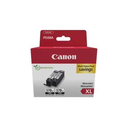 2. Canon 0318C010 nabój z tuszem 2 szt. Oryginalny Wysoka (XL) wydajność Czarny