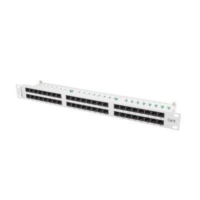 5. Patch panel Lanberg  PPU6-1048-S (1U; kat. 6; 48xRJ-45)