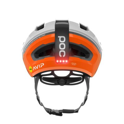 4. Kask rowerowy POC Omne Beacon MIPS GR M/54-59 cm Pomarańczowy, Biały