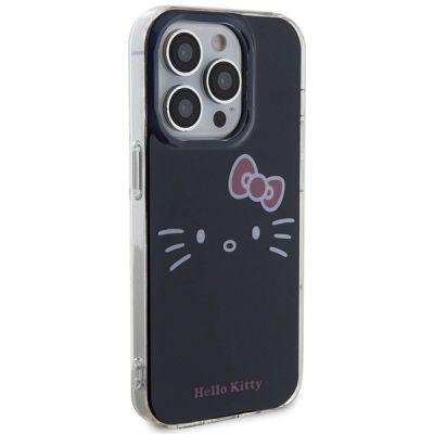 4. Etui Hello Kitty IML Kitty Face na iPhone 15 Pro - czarne