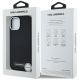 8. Etui Karl Lagerfeld FW Metal Plate MagSafe na iPhone 15 - czarne