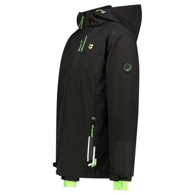 5. Softshell Męski Geographical Norway Trelino Black-Green Db Men 0124 czarny / zielony (WZ8556H/GN-Black / Green)