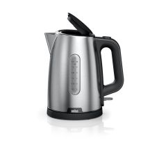 Braun PurShine WK102AI-WK1500BK czajnik elektryczny 1,7 l 2200 W Czarny, Stal nierdzewna
