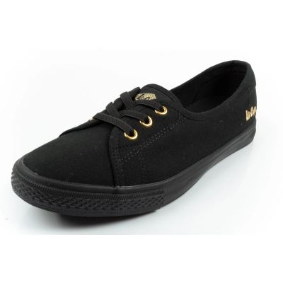 3. Lee Cooper buty trampki damskie sportowe czarne wsuwane baleriny