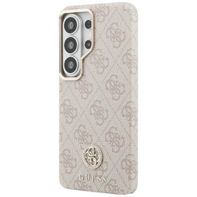 2. Etui Guess 4G Rhinestone Round Logo MagSafe na Samsung Galaxy S26 Ultra - różowe