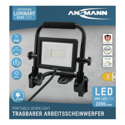 7. Ansmann FL20W-AC Czarny LED 20 W