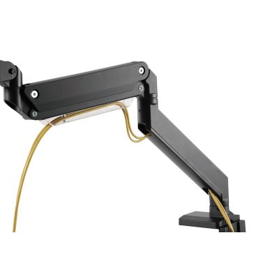 49. Ramię biurkowe pojedyńcze z zaciskiem 1xLCD z sprężyną gazową max. 35" i 15kg