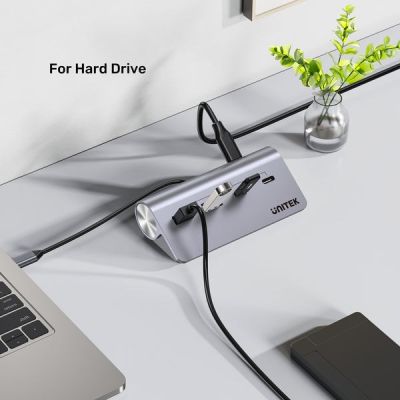 15. UNITEK HUB ALUMINIOWY USB-A/C 2X USBA 2X USBC 5GBP
