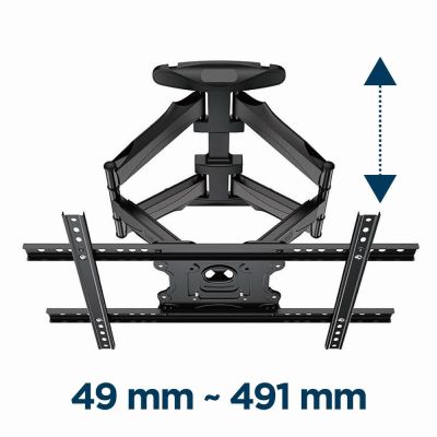 7. GEMBIRD UCHWYT ŚCIENNY REGULOWANY LCD 32"-75" VESA MAX 600 X 400MM, DO 45KG