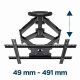 7. GEMBIRD UCHWYT ŚCIENNY REGULOWANY LCD 32"-75" VESA MAX 600 X 400MM, DO 45KG