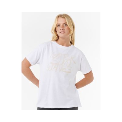 5. Koszulka RIP CURL OCEANIC RELAXED TEE biała