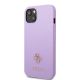 2. Etui Guess Saffiano 4G Small Metal Logo na iPhone 13 mini - purpurowe