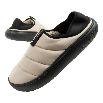 Crocs buty męskie papcie Classic Puff Moc kapcie beżowe ocieplane
