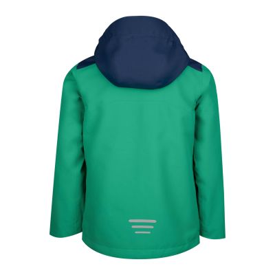 2. Kurtka przeciwdeszczowa dziecięca dla chłopca/dziewczynki Trollkids Kids Bergen Jacket pepper green/navy (610-327)