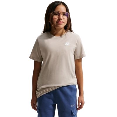 Koszulka dla dzieci Nike Sportswear beżowa FZ5177 236