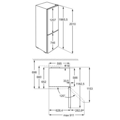 3. Chłodziarko-zamrażarka ELECTROLUX LNT7ME36K2