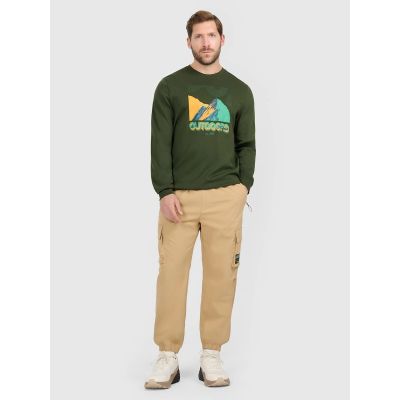 Spodnie casual cargo męskie 4F 4FRAW25TTROM1690-83S