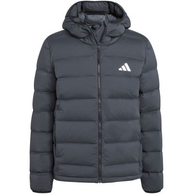 8. Kurtka męska adidas Helionic Climawarm Stretch Hooded Down czarna JN2114