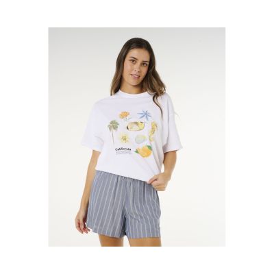 6. Szorty damskie RIP CURL Beach Days Pinstripe Short niebieskie