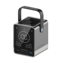 Powerbank Cuktech 300W 40000mAh z ładowaniem bezprzewodowym 2x USB-C + 2x USB-A - czarny