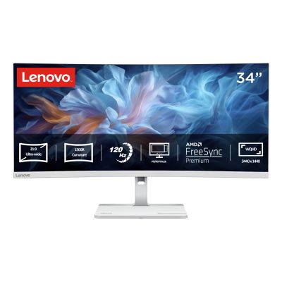 4. Lenovo L34W-4C 34"WQHD 120Hz 350nits HDMI DP Cloud Grey