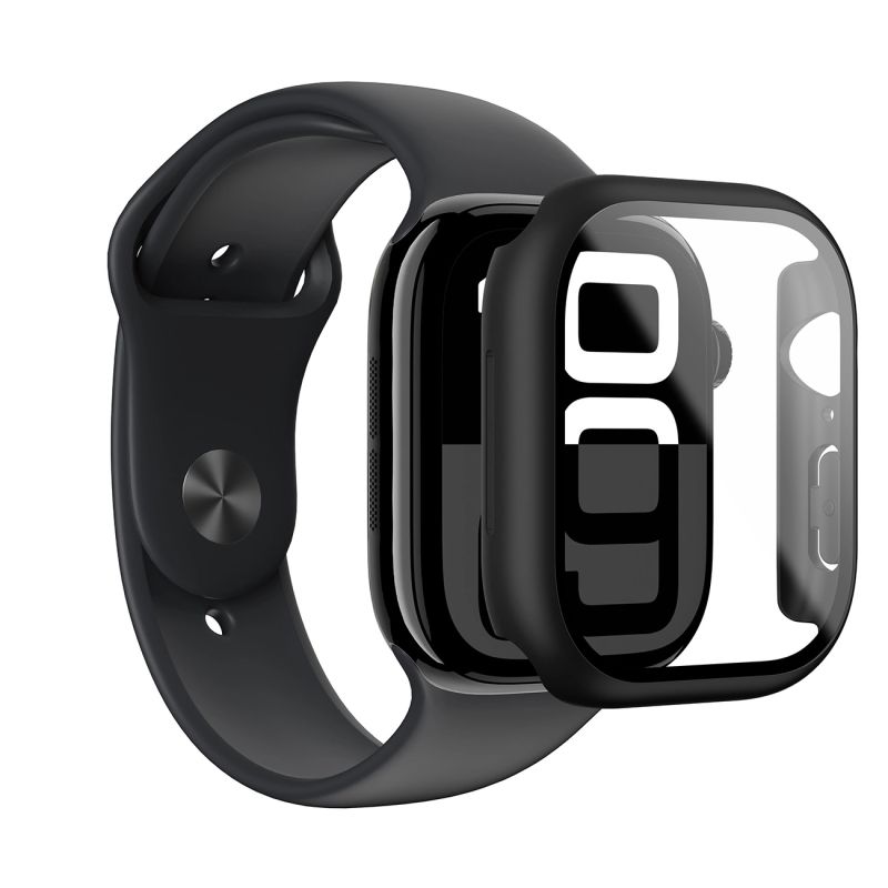 5. Etui ze szkłem hartowanym AMAZINGTHING Radix Glass do Apple Watch 42mm - czarne