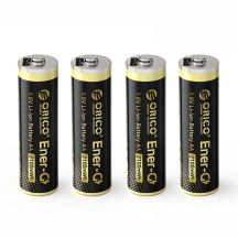Bateria litowa Orico Ener-G EG5C 1,5 V 2100mWh akumulator AA USB-C z kablem ładującym 4 szt.