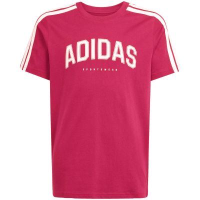 6. Koszulka dla dzieci adidas Codes Collegiate Graphic Tee różowa KA9764