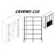 4. Witryna VERA 110x40x160 czarny mat