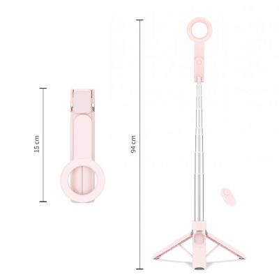 7. Selfie stick Tech-Protect L11S MagSafe Bluetooth - różowy