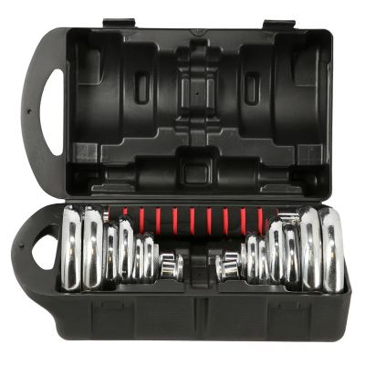 2. Sztangielki w walizce HMS STC21 2 x 10 kg chrom